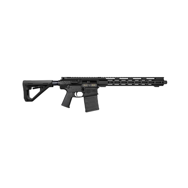 DB10, Semi-automatic, AR, 8.6 Blackout, 16", Threaded Barrel, Threaded 5/8x24, Carbine Length Gas System, Anodized Finish, Black, Magpul DT Carbine Stock, 20 Rounds, 1 Magazine DB1080W001