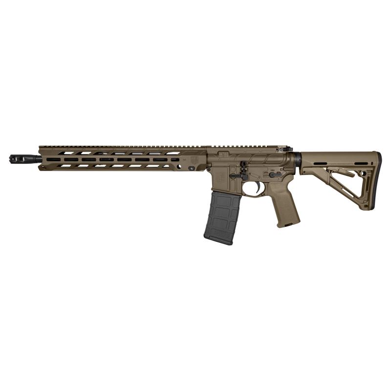 DB15, Semi-automatic Rifle, AR, 223 Remington/556N^ATO, 16" Barrel, DB Obsidian Muzzle Brake, Cerakote Finish, Olive Drab Green, 15" MLOK V4 S Rail, Warhammer Charging Handle, Magpul CTR Stock, Magpul MOE K2 Grip, 30 Rounds, 1 Magazine DB1784K101