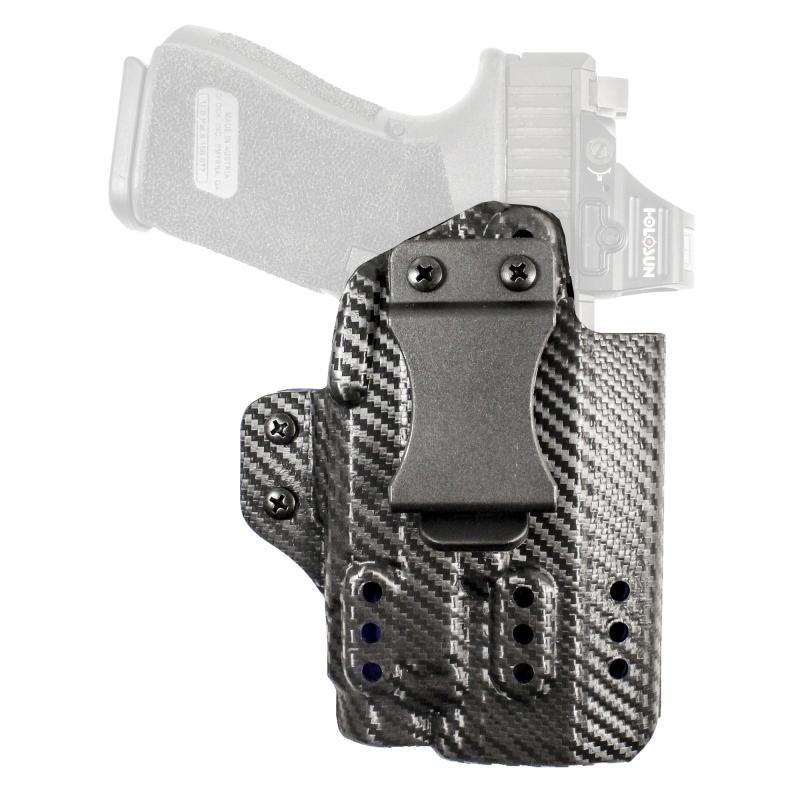 Persuader, Inside Waistband Holster, For GLOCK 19/23/32/45/19X/19 GEN 5 TLR-7A, Kydex Construction, Carbon Fiber Finish, Black, Right Hand 213KA6VZ0