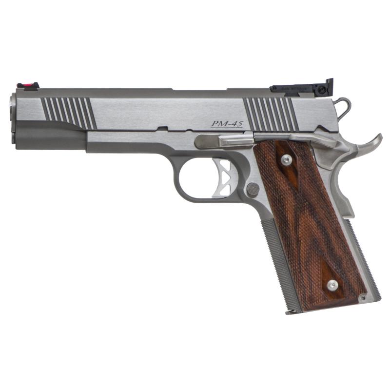 Dan Wesson Pointman Nine 1911 | 9x19mm Luger, 5" Barrel, FO Front Sight, Adjustable Rear Sight, Wood Grips, Front Slide Serrations - 9 Rd, 01942
