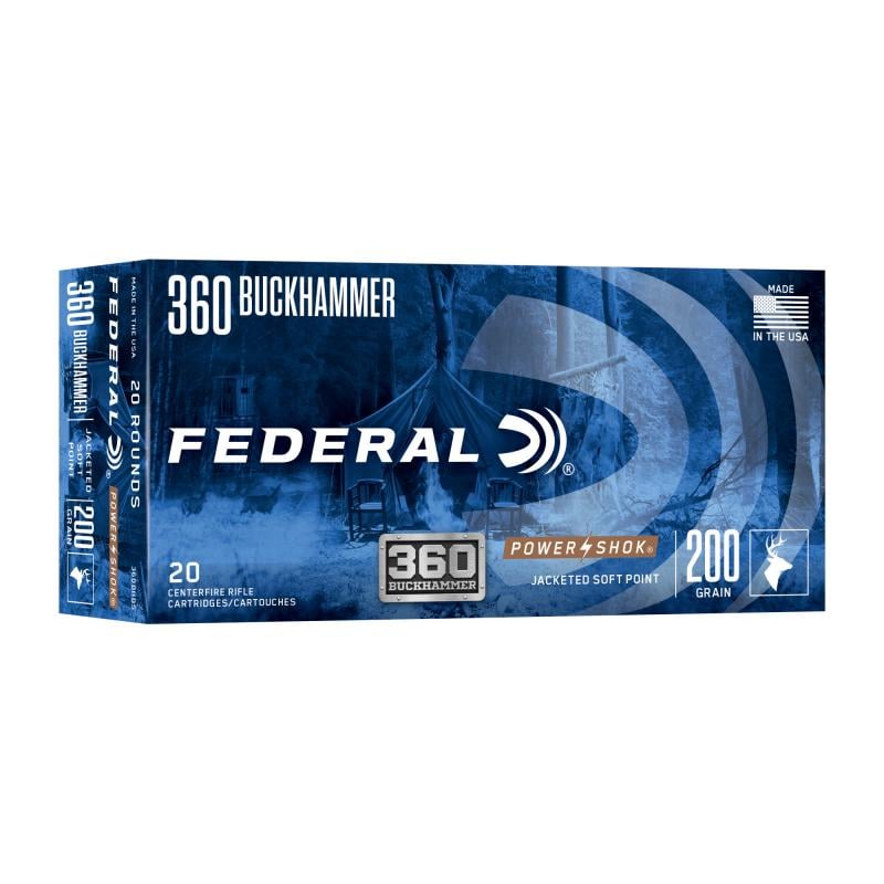 PowerShok, 360 Buckhammer, 200 Grains, Soft Point, 20 Round Box 360BHBS