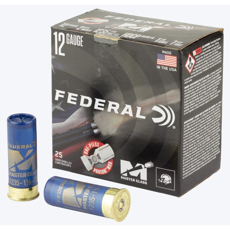 Master Class, 12 Gauge, 2.75", #7.5, 1 1/8 oz, Shotshell, 25 Round Box MC12HC75