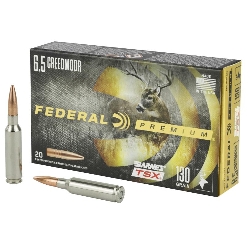 Premium, Barnes, 6.5 Creedmoor, 130 Grain, Triple Shock X, 20 Round Box P65CRDBTSX1