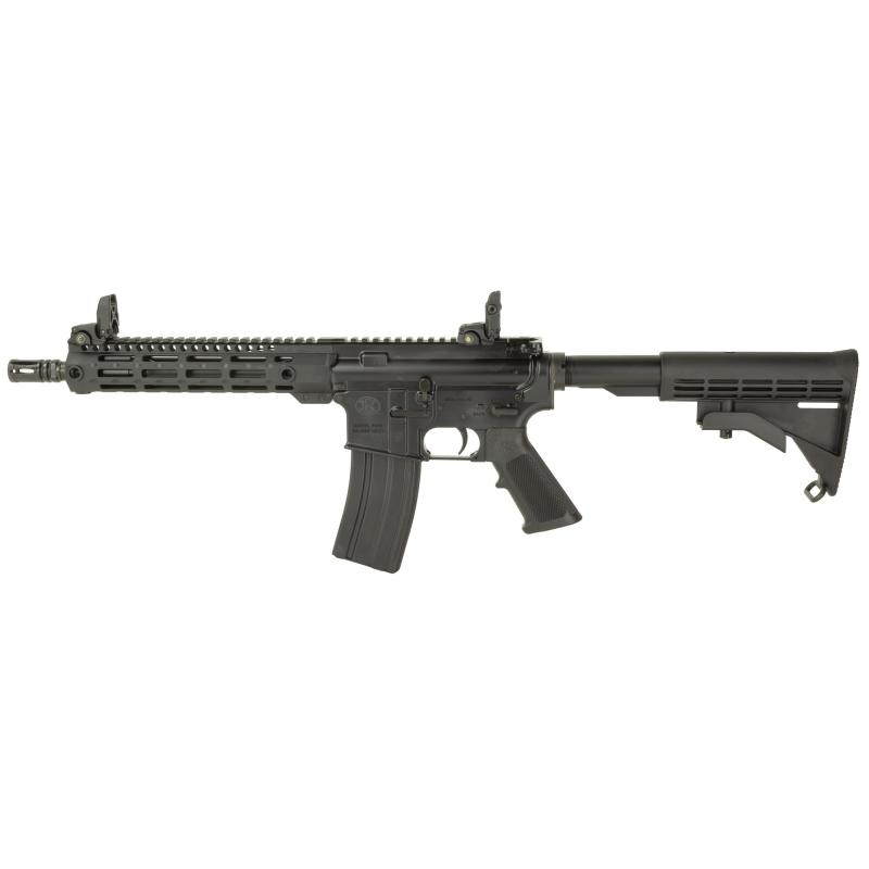 FN15 SRP G2, SBR, Semi-automatic Rifle, 556NATO, 10.5" Barrel, A2 Flash Hider, Anodized Finish, Black, 9.5" Gen 4 MI Free Float M-LOK Handguard, Front and Rear Magpul MBUS, 30 Rounds, 1 Magazine 36-100624