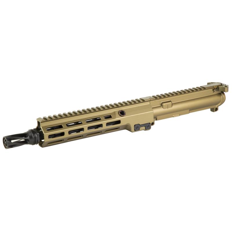 Complete Upper, Super Duty MOD1, 556NATO, 10.3" Cold Hammer Forged Barrel, Chrome lined, 1:7 Twist, Anodized Finish, Desert Dirt Color, Flat Top, HuxWrx Flash Hider-QD muzzle device 08-543S