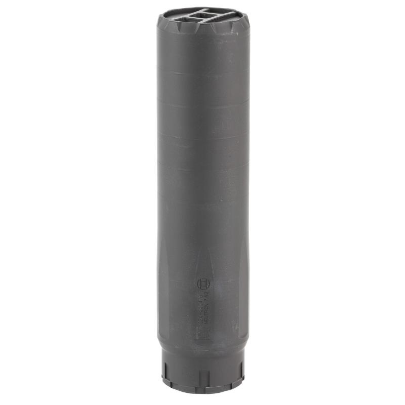 Neutron, Rifle Suppressor, 7.62MM, Weight 16.1oz, Length 6.6", Diameter 1.64", Threads 5/8X24, Stainless Steel and Titanium, High-Temp Cerakote Finish, Black 14178