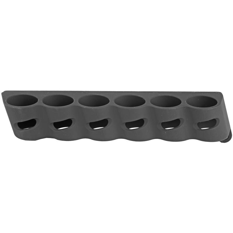 Side Saddle Shell Holder, Fits Mossberg 500, 590 12 Gauge, Angle Facilitates Bottom Loading of the Magazine Tube and Top Loading of the Chamber, Black Finish GGG-1515