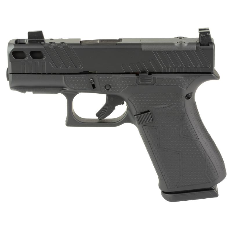 43X, M.O.S, Striker Fired, Semi-automatic, Polymer Frame Pistol, Sub-Compact, 9MM, 3.41" Barrel, Black Finish, Suppressor Height Sights, Optic Ready, Zaffiri Precision Ported Barrel and Slide, 10 Rounds, 2 Magazines PX4350201FRMOS