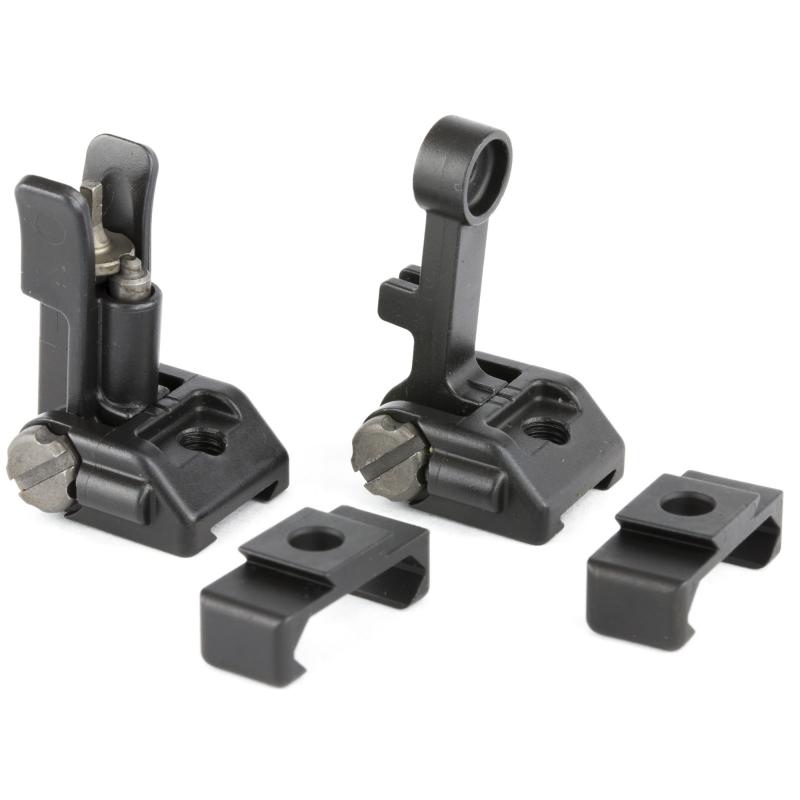 M2 Sights, Front/Rear Folding Sights, Fits Picatinny Rails, Matte Finish, Includes 12 O'Clock Bases GAM2S