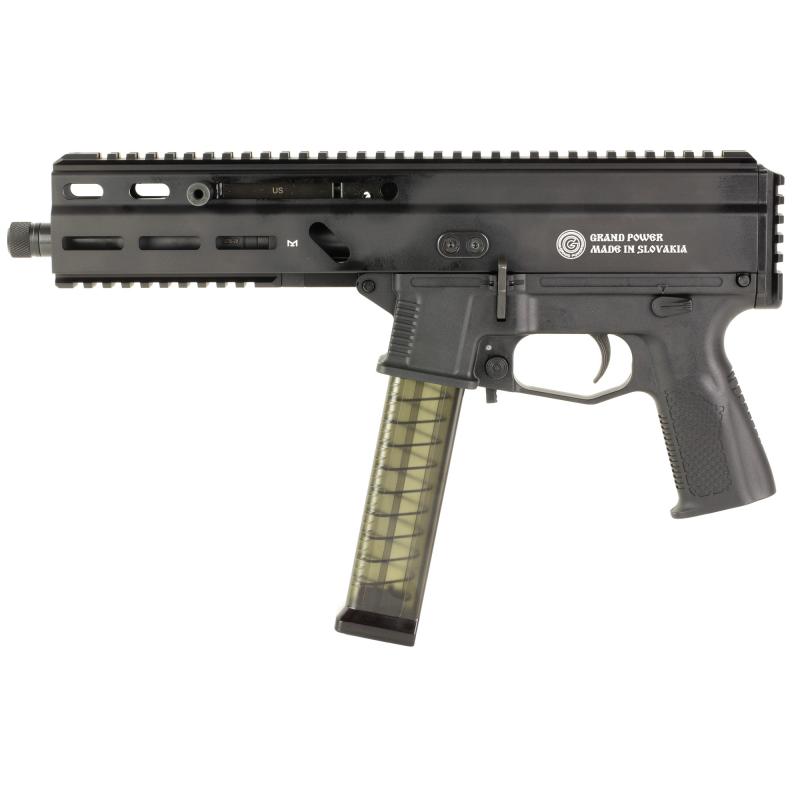Stribog SP45A3, Semi-automatic, Aluminum Frame Pistol, 45 ACP, 8" Barrel, Matte Finish, Black, M-LOK Rail, Manual Safety, 20 Rounds, 3 Magazines 197892003506