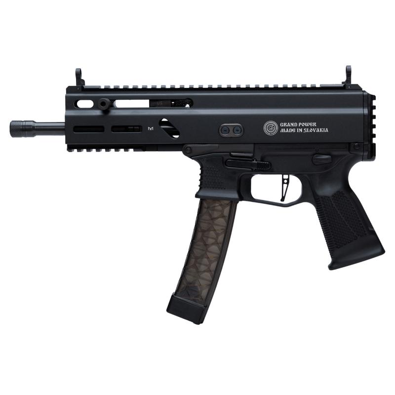 Stribog SP9A3, Semi-Automatic Pistol, 9MM, 8" Threaded Barrel, Aluminum Frame, Non-Reciprocating Charging Handle, M-LOK Rail, Matte Finish, Black, 30 Rounds, 3 Magazines, Plastic Hard Case GRP8588005808538