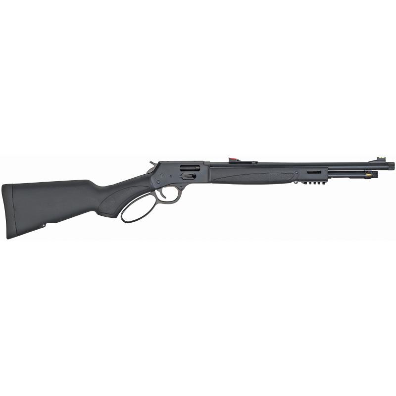 Big Boy X Model Lever Action | 45 LC 17.5" Threaded Barrel, Blued Finish, Black Synthetic Stock, M-Lok, Large Loop Lever, Picatinny Rail, 7Rd, Brass Drilled and Tapped for a BB-RSM, Adjustable Fiber Optic Sights H012CX