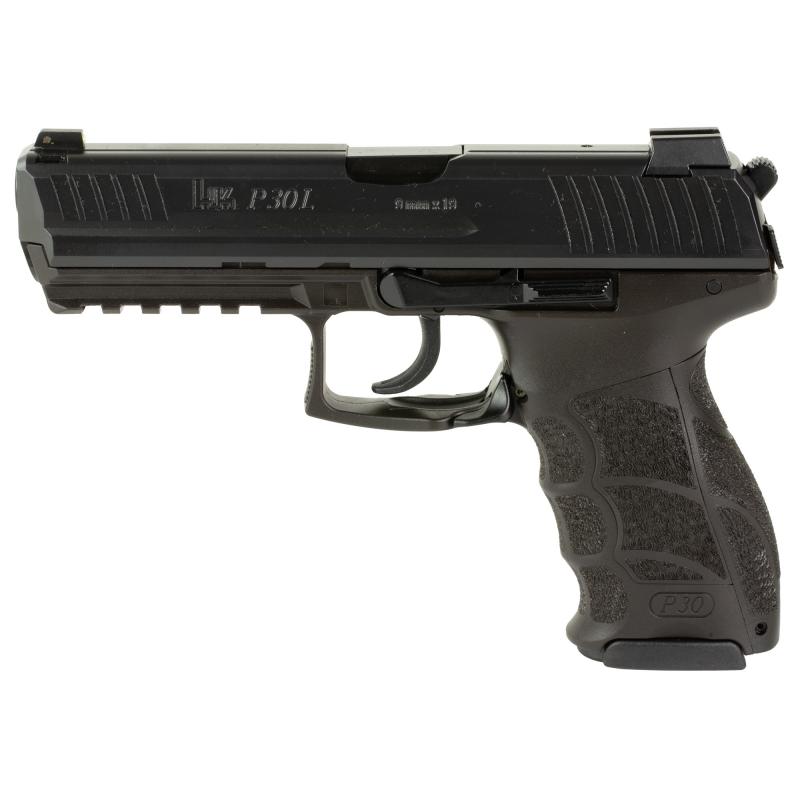 P30L, Semi-automatic, V3 DA/SA, Full Size, 9MM, 4.45" Barrel, Matte Finish, Black, Front Night Sight, 2 Magazines, 10 Rounds 81001094