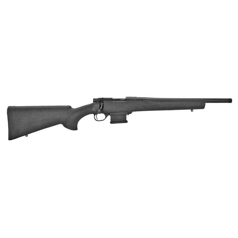 Mini Action, Bolt Action Rifle, 350 Legend, 16.25" Heavy Threaded Barrel, Black Polymer Stock, Right Hand, 3 Round Mag, Manual Safety HMA350B