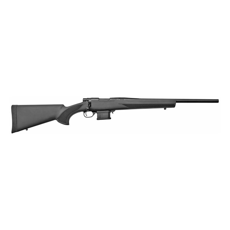 Mini Action, Bolt Action Rifle, 7.62x39, 20" Heavy Threaded Barrel, Black Polymer Stock, Right Hand, 5 Round Mag, Manual Safety HMA70722+