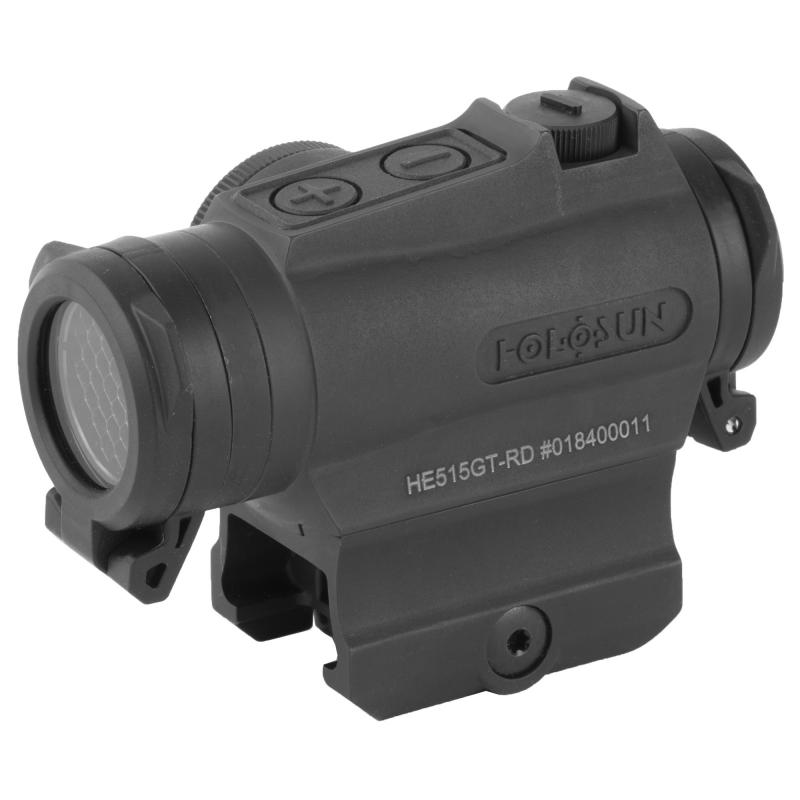 Micro Red Dot, 2MOA Red Dot with 65MOA Circle or 2MOA Dot, QR Mount, Side Battery, Black Finish HE515GT-RD
