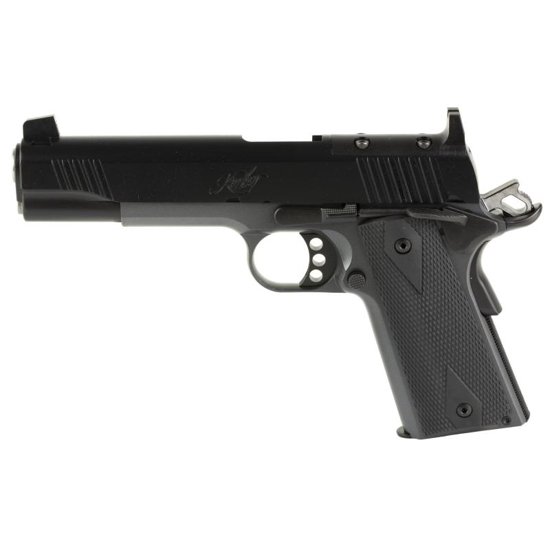 Custom LW Shadow Ghost, Semi-automatic, 1911, Full Size, 45 ACP, 5.5" Barrel, Matte Finish, Black/Silver, Rubber Grips, Manual Safety, Optics Ready, 8 Rounds 3000458