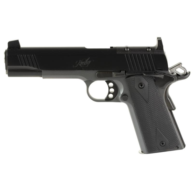 Custom LW Shadow Ghost, Semi-automatic, 1911, Full Size, 9MM, 5.5" Barrel,  Matte Finish, Black/Silver, Rubber Grips, Manual Safety, Optics Ready, 9 Rounds 3000459