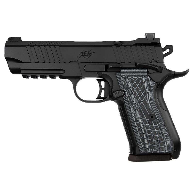 KDS9C, Semi-automatic, Single Action, Metal Frame Pistol, 9MM, 4.09" Barrel, Matte Finish, Black, G10 Grips, Night Sights, Optics Ready Slide, 10 Rounds, 2 Magazines 3100017