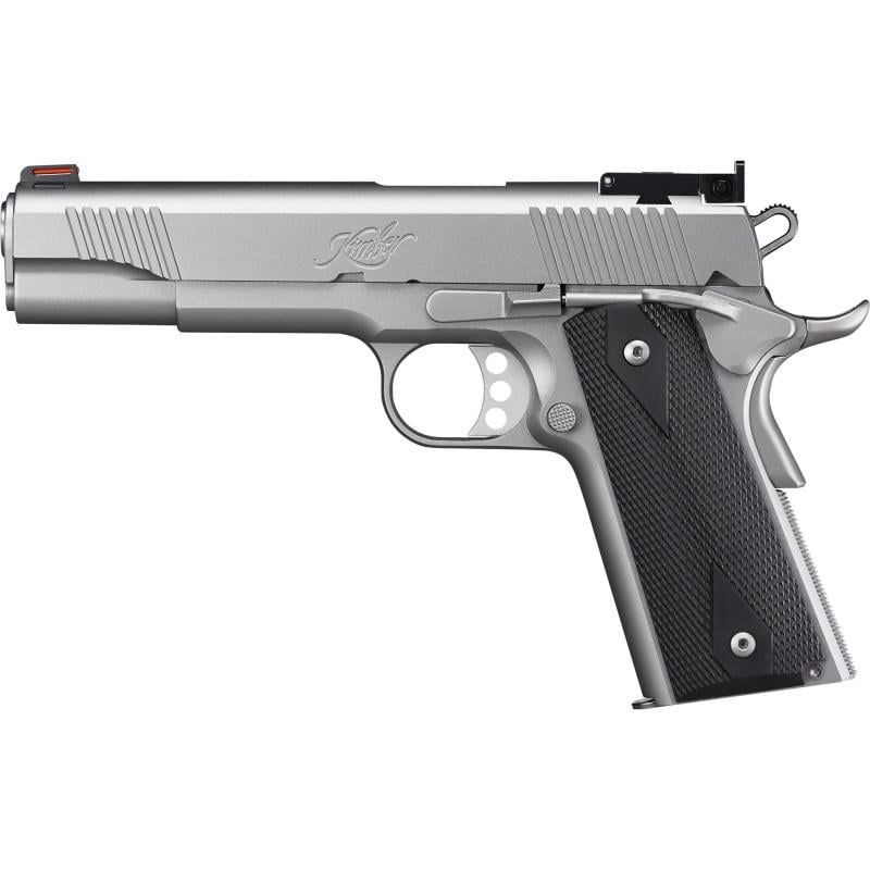 Stainless Target II, Semi-automatic, 1911, Full Size, 9MM, 5" Barrel, Matte Finish, Silver, Laminate Grips, Adjustable Sights, 9 Rounds 3200108CA