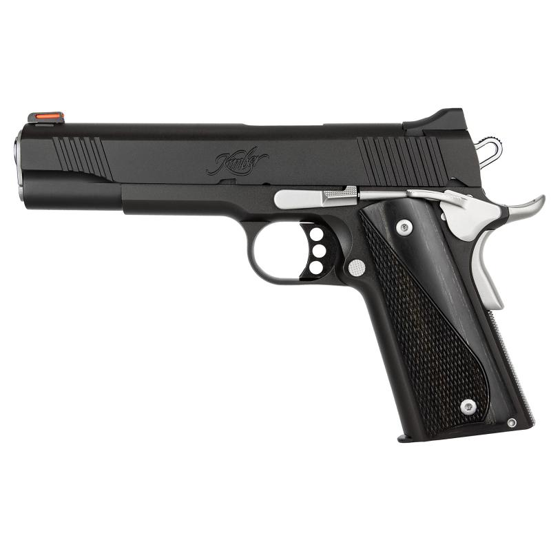 CUSTOM LW NIGHTSTAR, 1911, Semi-automatic, Full Size, 45ACP, 5" Barrel, Matte Finish, Black, Laminate Grips, Fiber Optic, 8 Rounds 3700595
