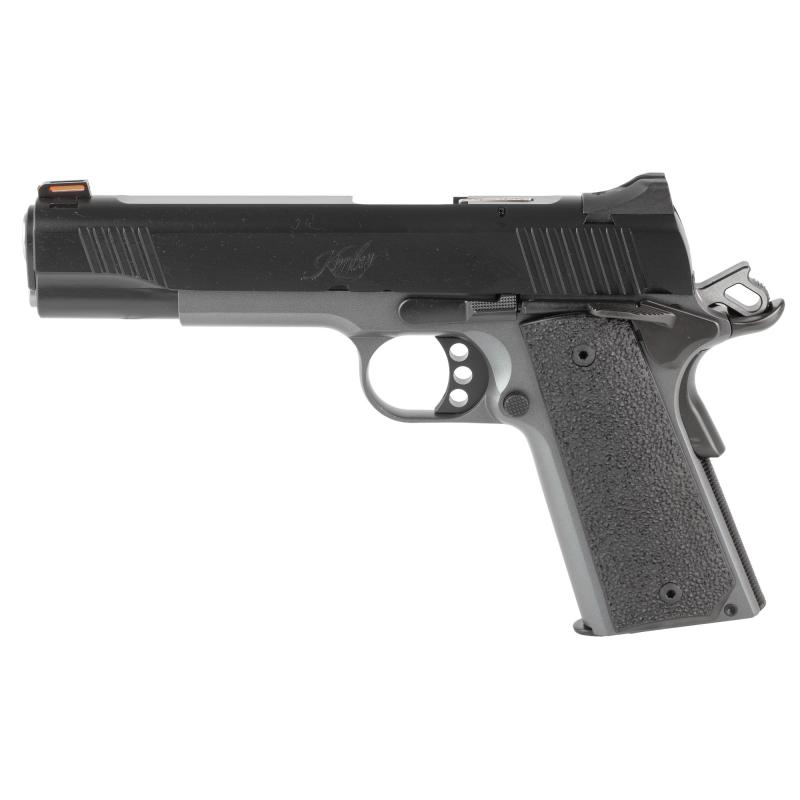 Custom LW Shadow Ghost, Semi-automatic, 1911, Full Size, 45 ACP, 5" Barrel, Matte Finish, Black Slide with Gray Frame, Rubber Grips, Manual Safety, Fiber Optic Front Sight, 8 Rounds, 1 Magazine, California Compliant 3700693CA