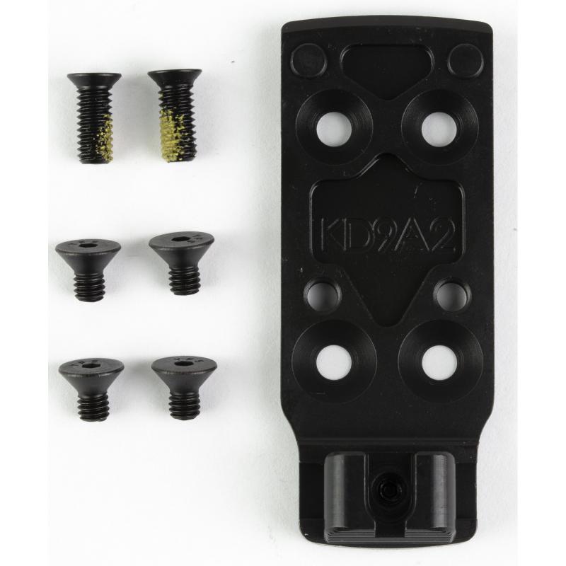 Optic Plate, For Kimber KDS9c to RMSc/Holosun K Footprint, Includes Rear Sight, Matte Finish, Black 4200421