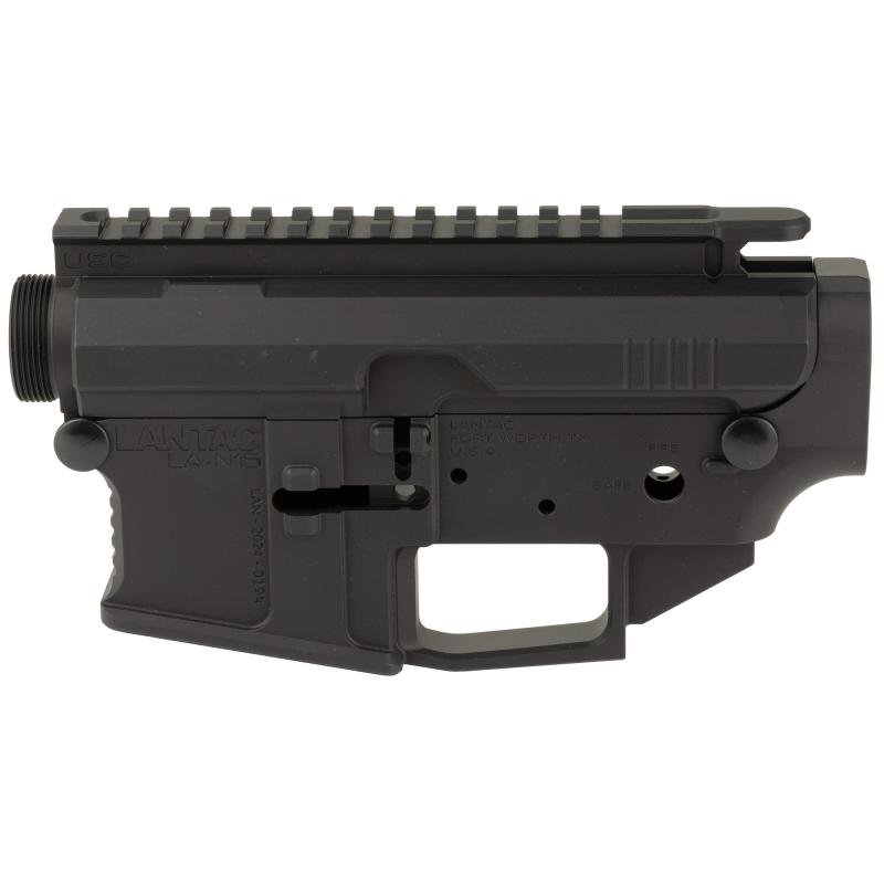 Raven Billet Side Charger AR-15 Receiver Set, Anodized Finish, Black, Includes Upper and Lower Stripped Recievers 01-RV-SET-SC-RAVEN