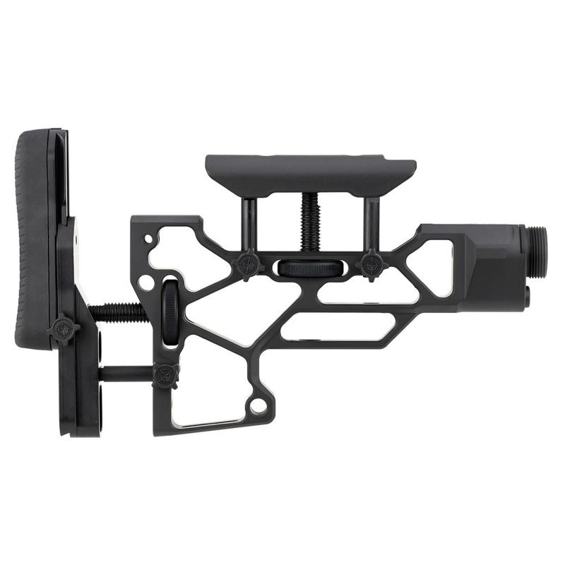 SRS Short, Skeleton, Stock Kit, Matte Finish, Black, Fits MDT Fixed Stock Interface 103440-BLK