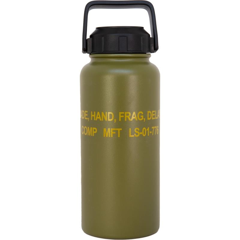 Mission First Tactical, M67 Drinkware, Frag Bottle, 32 oz, Green DM67-32