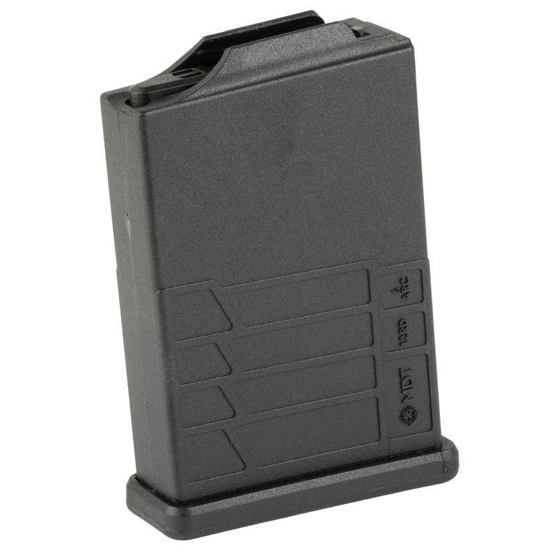 Magazine, 6MM ARC, 12 Rounds, Fits Short Action AICS Pattern, Polymer Construction, Black 106537-BLK
