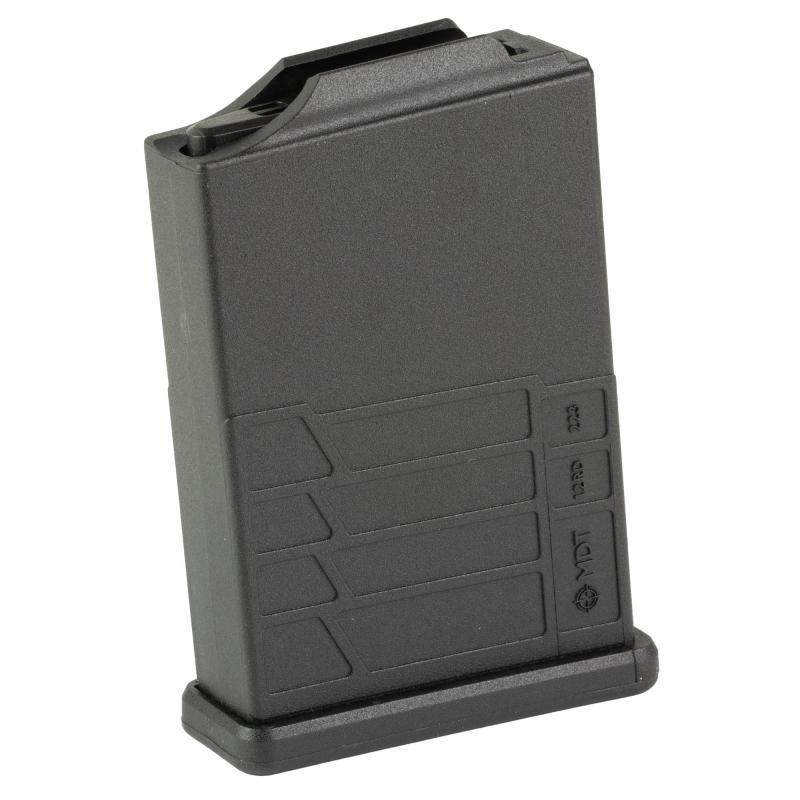 Magazine, 223 Remington, 12 Rounds, Fits Short Action AICS Pattern, Polymer Construction, Black 106541-BLK
