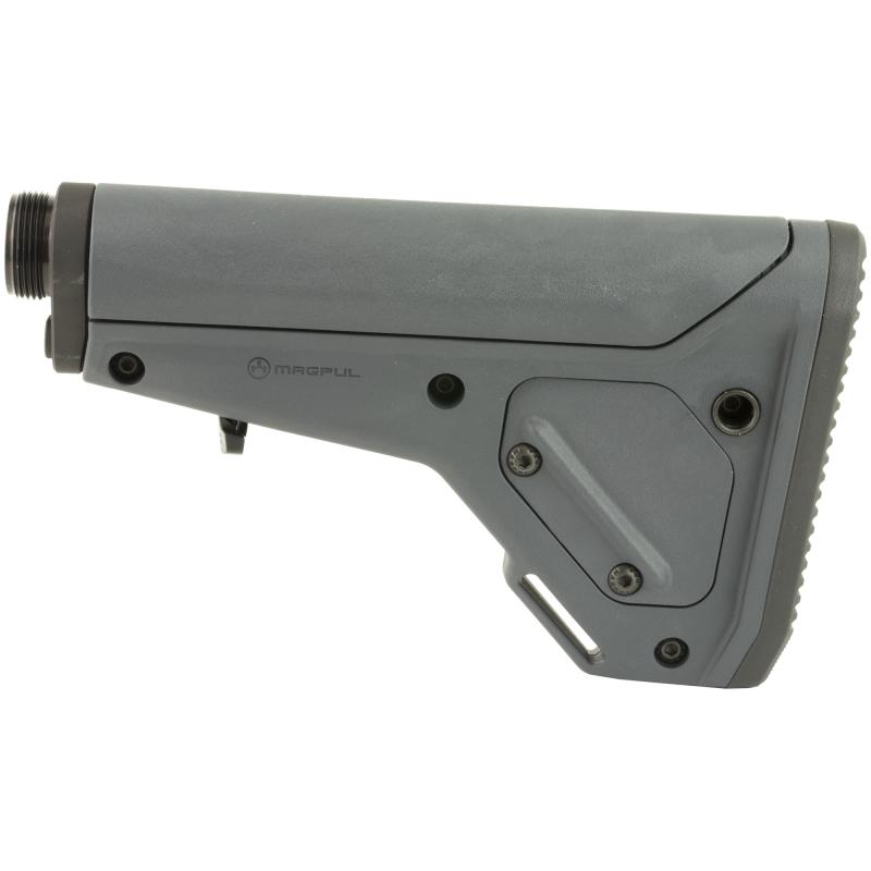 UBR Gen 2, Utility/Battle Rifle Adjustable Carbine Stock, Buffer Tube Included, Fits AR15/M4/AR10/SR25, Gray MAG482-GRY