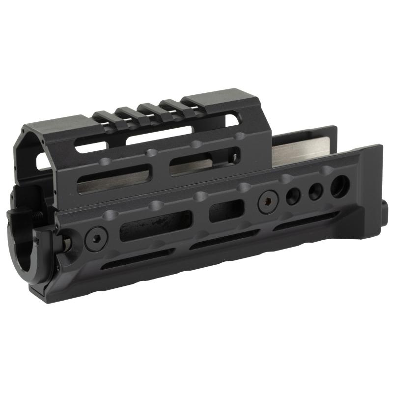 Alpha AK47 Handguard, Fits Most Standard AKM Pattern AK47/74 with Stamped Recievers, MLOK Compatible, 6" Variant, Black MI-AK-ALPHA6