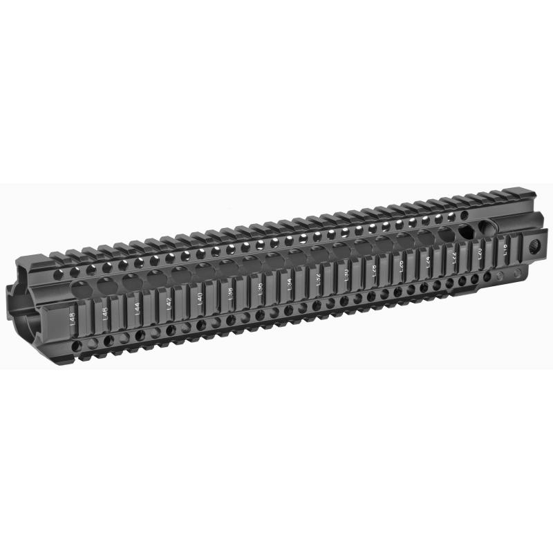 Combat Rail T-Series, Free Float Handguard, 14" Length, Quad Rail, Black Anodized Finish, Includes Barrel Nut and Wrench MI-CRT14