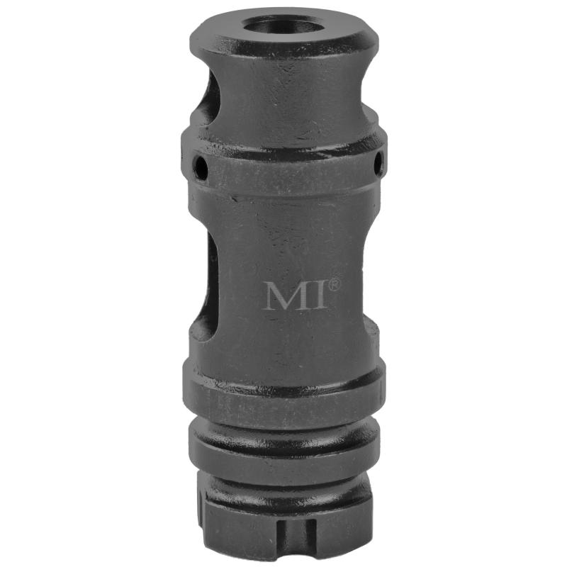 AK .30 Cal Two Chamber Muzzle Brake, Black Phosphate Finish, M14 x 1.0 LH, .30 Caliber, For AK MI-MB6