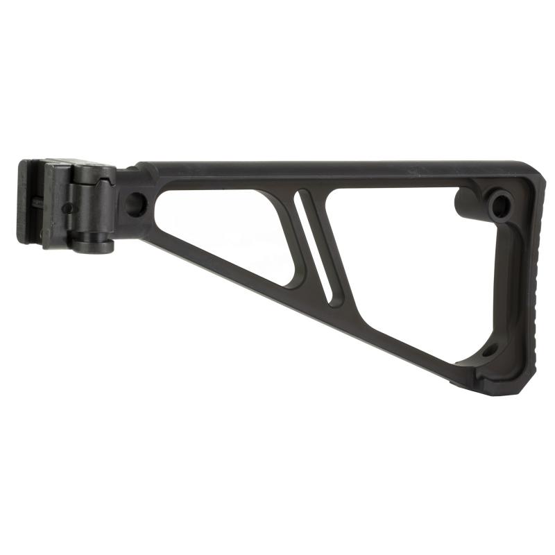 Side Folding Fixed Stock, Black, Fits Picatinny Rail MI-STAP-SF-FES