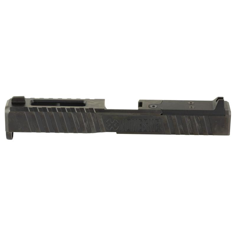 DM Slide, DLC Finish, Black, Direct Mount Optics Ready, For Glock 17 Gen 5, Includes Noveske End Plate, Cover Plate w/Rear Sight, Front Sight 03002529
