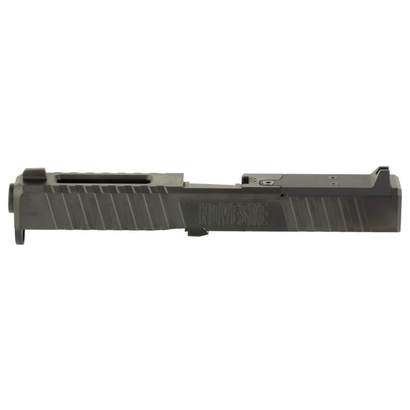 DM Slide, Noveske Barrel, DLC Finish, Black, Direct Mount Optics Ready, For Glock 17 Gen 4, Includes Noveske End Plate, Cover Plate w/Rear Sight, Front Sight 03002706