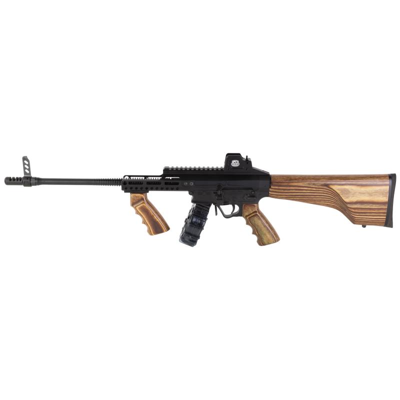 Roaring Rebel, 22 LR, 14.5" Pinned (16" OAL) Barrel, Anodized Finish, Black, 1 Drum Magazine, 35 Rounds 01792