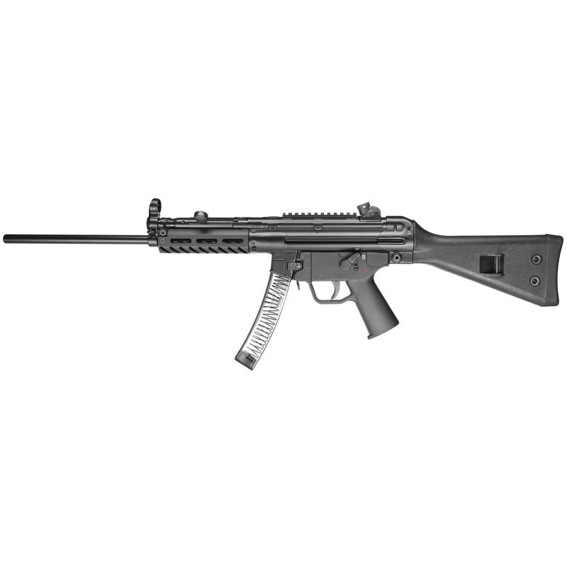 9R, Semi-automatic Rifle, 9MM, 16" Barrel, 1:10 Twist, Black Finish, Fixed Stock, 2 Magazines, 30Rd, Paddle Magazine Release PTR608