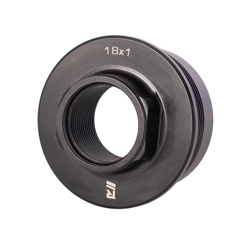 Universal Direct Thread Mount, M18x1 to 1.375" X 24 Thread Pattern, Matte Finish, Black DTM004