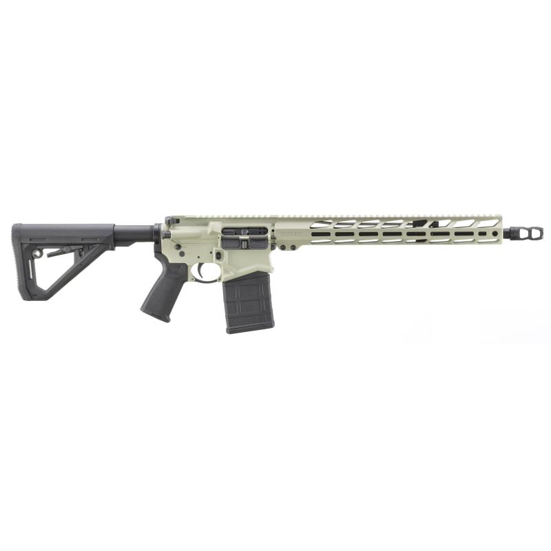 SFAR, Small-Frame Autoloading Rifle, Semi-automatic Modern Sporting Rifle, 762NATO/308 Winchester, 16.1" Threaded Barrel, 1:10" RH Twist, 5/8"-24 Thread Pattern, Cerakote Finish, Desert Verde, Magpul MOE SL Stock, Magpul MOE Grip, 15" Lite Aluminum Free-