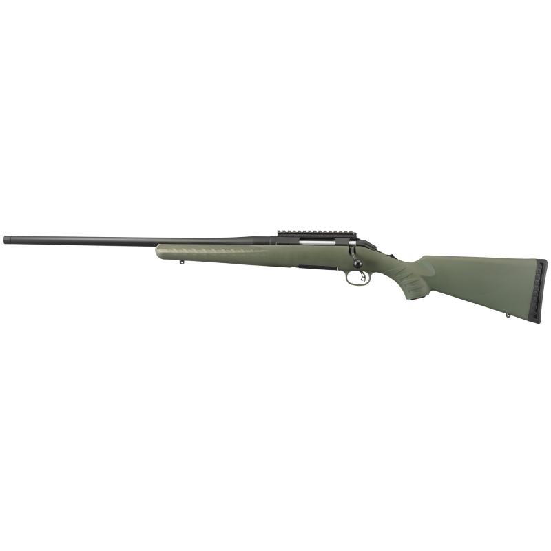 American Rifle Predator, Bolt-Action Rifle, 7MM-08, 22" Threaded Barrel(5/8"x24), Matte Black Finish, Alloy Steel, Moss Green Composite Stock, Left Hand, 4Rd Rotary Magazine 26917