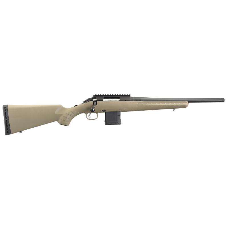 American Rifle Ranch Standard | 5.56 NATO 16.125 Inch Threaded Barrel 1/2-28 Inch Thread Pattern Matte Black Finish Adjustable Trigger Composite Stock Flat Dark Earth 10 Round