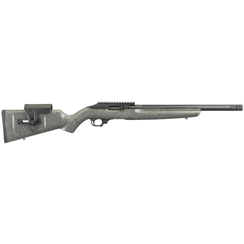 10/22 Competition | 22LR, 16.12" Threaded Heavy Fluted Barrel w/ 1:16" Twist, 30MOA Picatinny Rail, Black/Grey Laminate Stock with Adjustable Comb, 10rd 31120