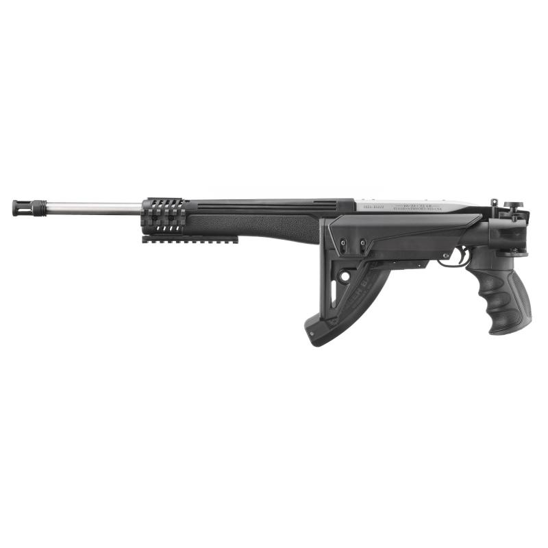 TALO 10/22, ATI Tactical, Semi-automatic, Rifle, 22 LR, 16.5" Barrel, Threaded 1/2X28, Flash Hider, Matte Stainless Finish, Silver, Black Strikeforce ATI 6 Position Stock, 25 Rounds, 1 Magazine 31212