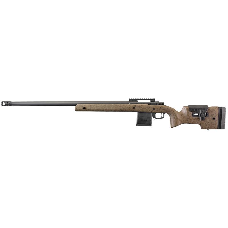 Hawkeye Long Range Target, Bolt Action, 6.5 Creedmoor, 26" Heavy Target Barrel, Matte Black Finish, Speckled Black & Brown Target Stock, 20 MOA Scope Base, 10Rd, AI Style Magazine 47184