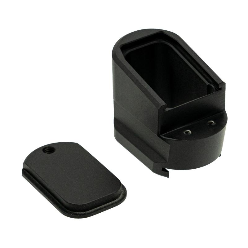 +5 Magazine Extension, Aluminum, Anodized Finish, Black, Fits S&W M&P 2.0 MP-ME-5-BLK