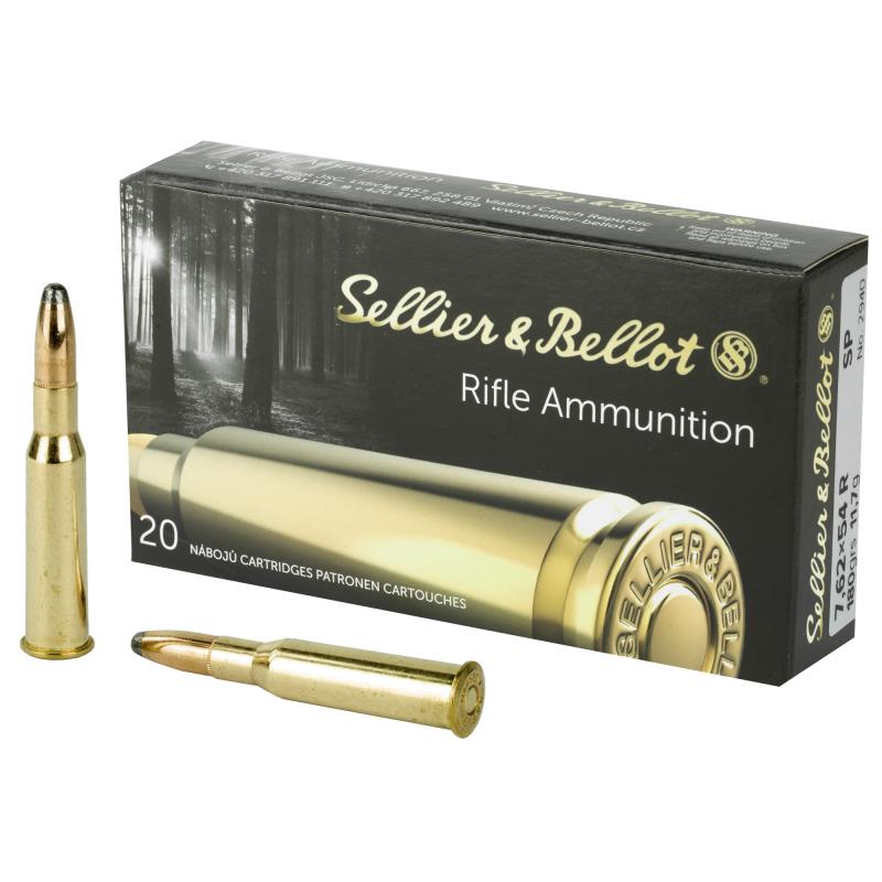 Rifle, 762X54R, 180 Grain, Soft Point SB76254RB